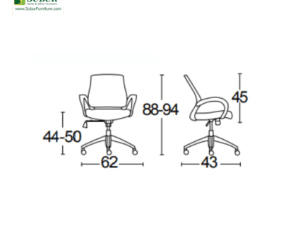 Kursi Kantor Savello tipe Spider GA