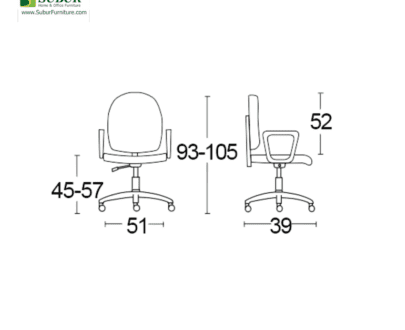 Kursi Kantor Savello tipe Regza HT0