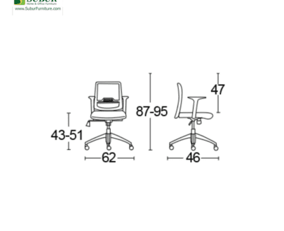 Kursi Kantor Savello tipe Xilo PRO LT1