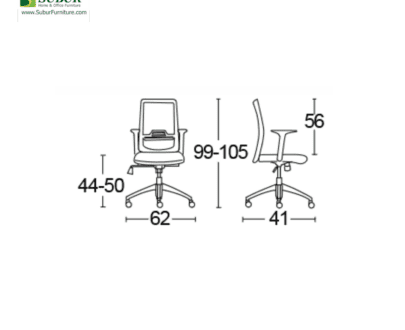 Kursi Kantor Savello tipe Xilo PRO HT1A