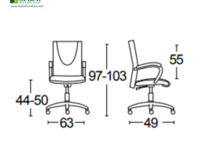 Kursi Kantor Savello tipe Saphire LKCA