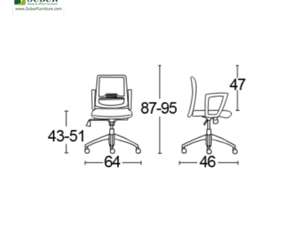 Kursi Kantor Savello tipe Xilo LT0