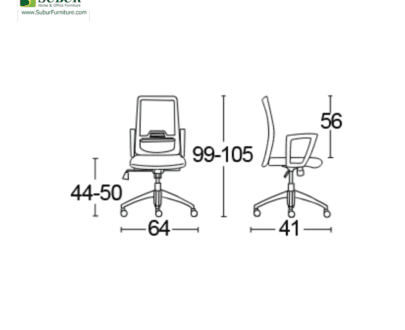 Kursi Kantor Savello tipe Xilo HT0A