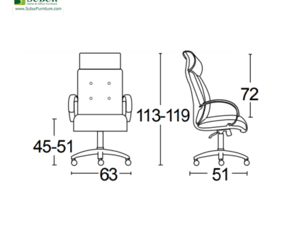 Kursi Kantor Savello tipe Ruby HKCA