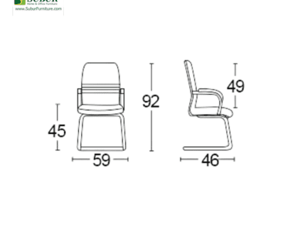 Kursi Kantor Savello tipe Walton VT0A