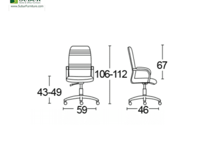 Kursi Kantor Savello tipe Walton HT0