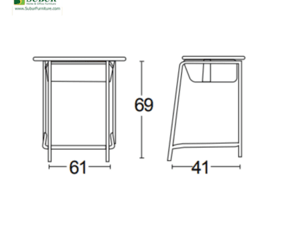 Meja Belajar Savello tipe Quadrat 02T