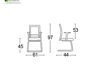 Kursi Kantor Savello tipe Vitro VT1A
