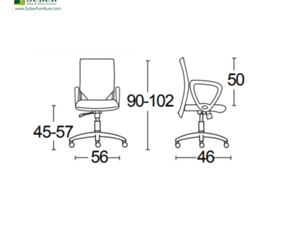 Kursi Kantor Savello tipe Slimo GT0