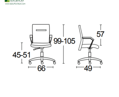 Kursi Kantor Savello tipe Plano LKCA