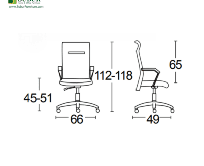 Kursi Kantor Savello tipe Plano HKC