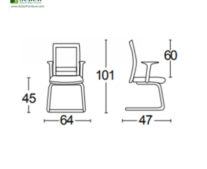 Kursi Kantor Savello tipe Tiro VT1A