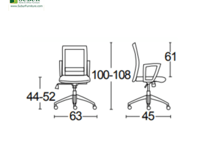 Kursi Kantor Savello tipe Tiro LT0A