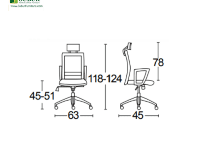 Kursi Kantor Savello tipe Tiro Ht0A