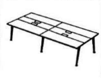 Meja Kantor Highpoint tipe WS7 - 04