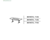 Meja Kantor Donati type DOMTG 73 R