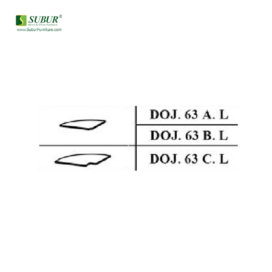 Meja Kantor Donati DOJ 63 A L, DOJ 63 B L & DOJ 63 C L