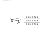 Meja Kantor Donati type DOMT 70 R