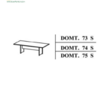 Meja Rapat Kantor Donati type DOMT 73 S