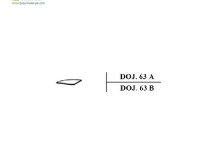 Meja Kantor Donati type DOJ 63 A