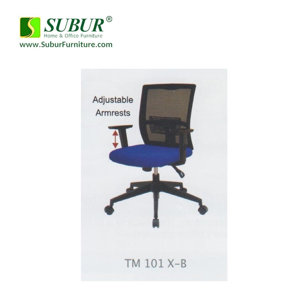 Kursi Kantor Ergotec Tipe TM 101 X-B | Subur Furniture Online Store