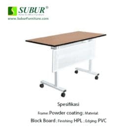 IBM - Folding Table Modern Series-I + Steel Modesty