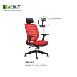 Kursi Kantor Donati tipe Valen 1 (Black)