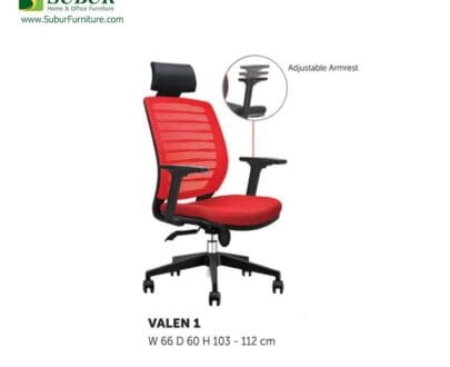 Kursi Kantor Donati tipe Valen 1 (Black)