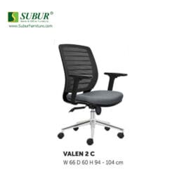 Kursi Kantor Donati tipe Valen 2 C (Black)