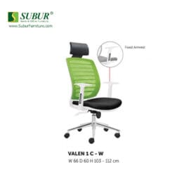 Kursi Kantor Donati tipe Valen 1 C (White)