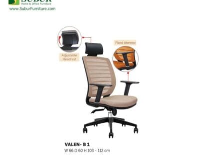 Kursi Kantor Donati tipe Valen B 1. Kursi Jaring