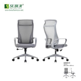 Kursi Kantor UNO tipe Darwin HR Grey