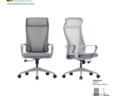 Kursi Kantor UNO tipe Darwin HR Grey