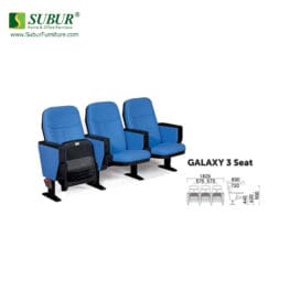 Kursi Auditorium Donati Tipe Galaxy 3 Seat