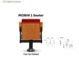 Kursi Auditorium Donati Tipe Mobin 1 Seat