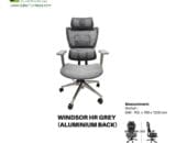 Kursi Kantor UNO tipe Windsor HR Grey