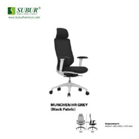 Kursi Kantor UNO tipe Munchen HR Black
