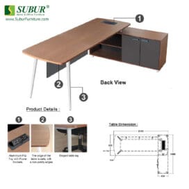 Meja Kantor Donati tipe Herren DR