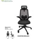 Kursi Kantor UNO tipe Houston HR Black