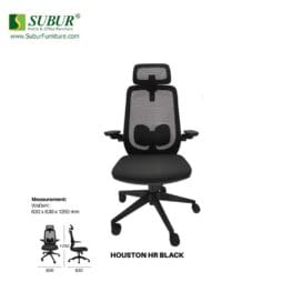 Kursi Kantor UNO tipe Houston HR Black