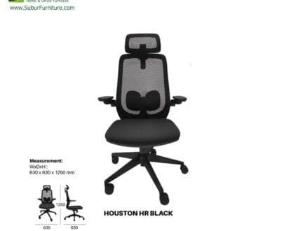 Kursi Kantor UNO tipe Houston HR Black
