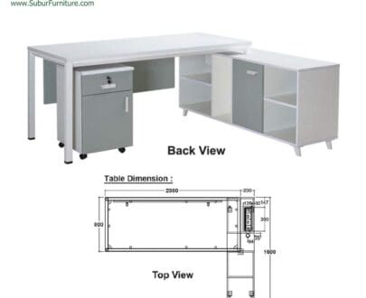 Meja Kantor Donati tipe Uvixo DR