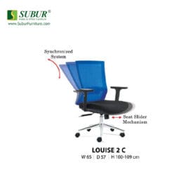Kursi Kantor Donati tipe Louise 2 C