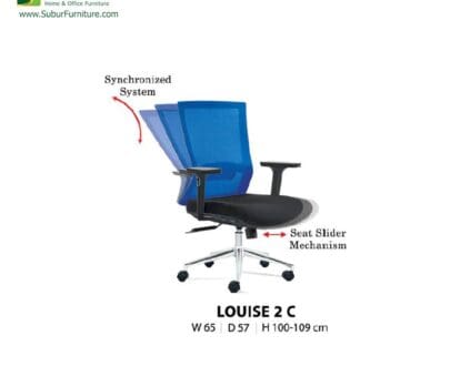Kursi Kantor Donati tipe Louise 2 C