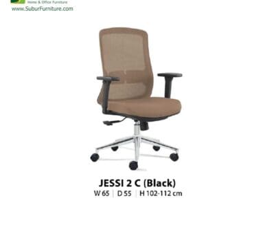 Kursi Kantor Donati tipe Jessi 2 C (Black)
