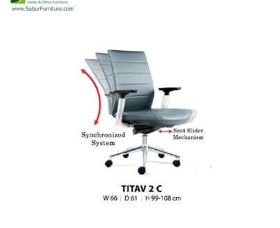 Kursi Kantor Donati tipe Titav 2 C