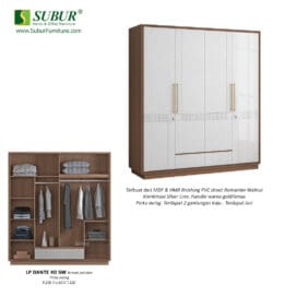 Lemari Pakaian Siantano tipe LP Dante 4D SW