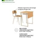 Meja Sekolah Indachi Tipe Evaro SMA
