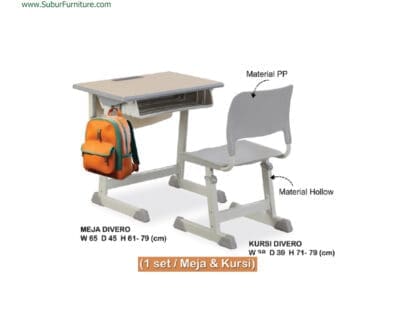 Kursi & Meja Belajar Indachi tipe Divero