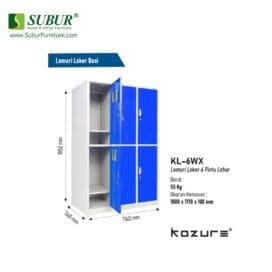 Loker 6 Pintu Kozure tipe KL-6WX